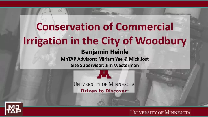 conservation of commercial