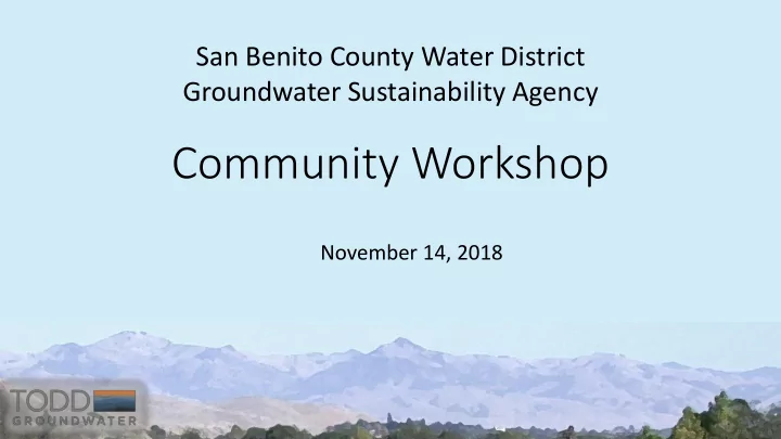 community workshop