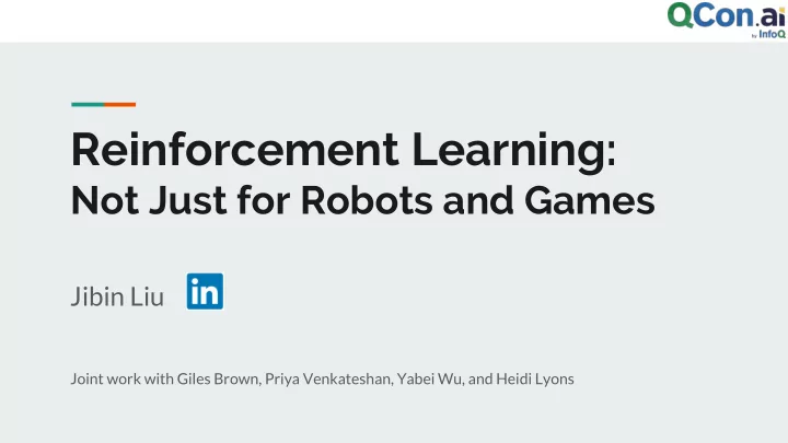 reinforcement learning