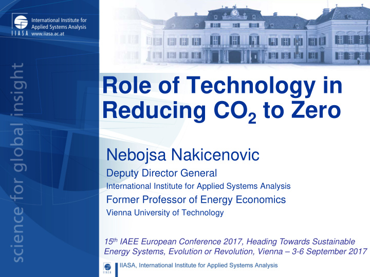 role of technology in reducing co 2 to zero