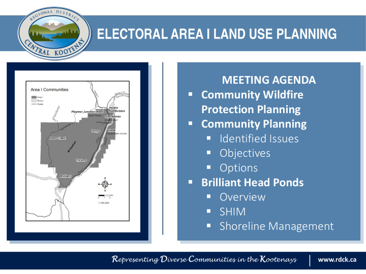 meeting agenda community wildfire protection planning