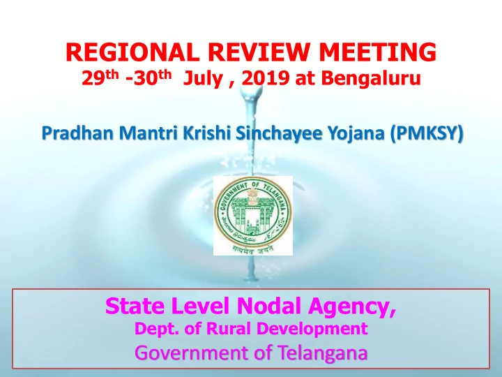 regional review meeting