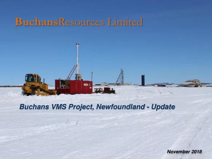 buchans resources limited