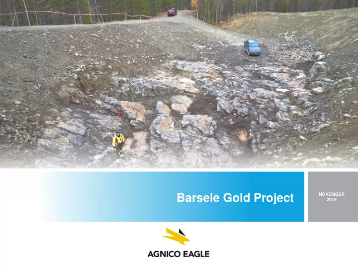 barsele gold project