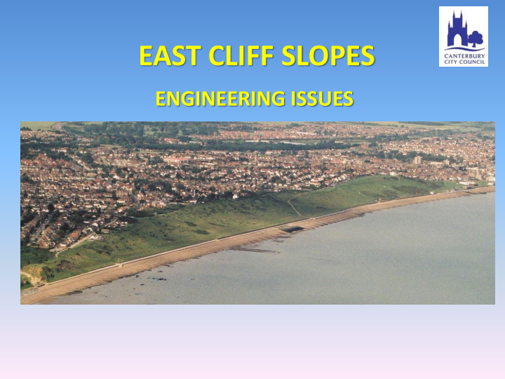 east cliff slopes