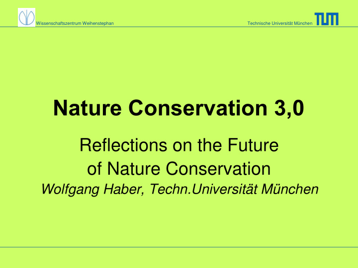nature conservation 3 0
