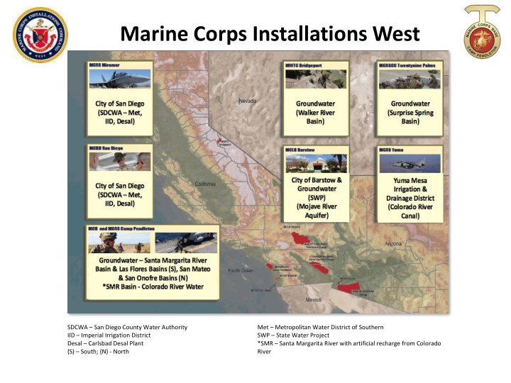 marine corps installations west
