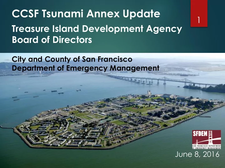 ccsf tsunami annex update