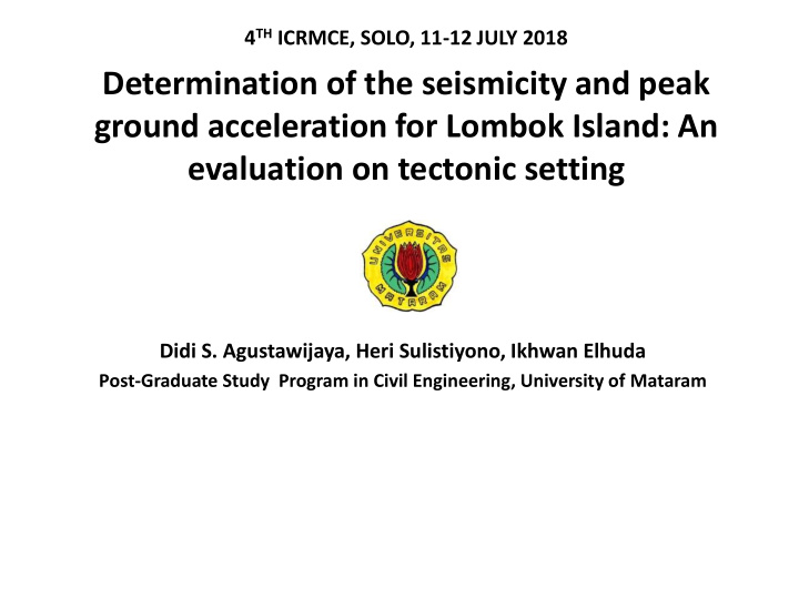 evaluation on tectonic setting