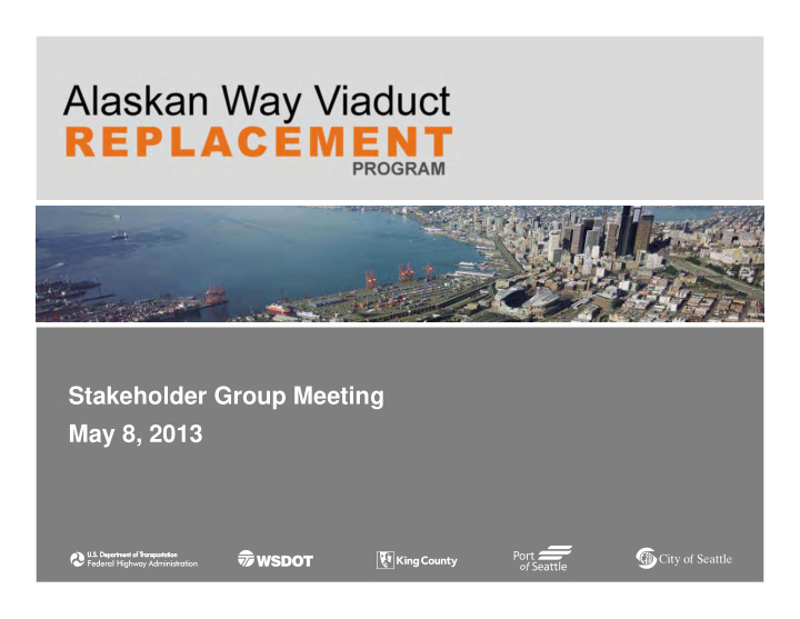 organization stakeholder group meeting date may 8 2013
