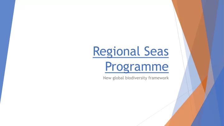 regional seas