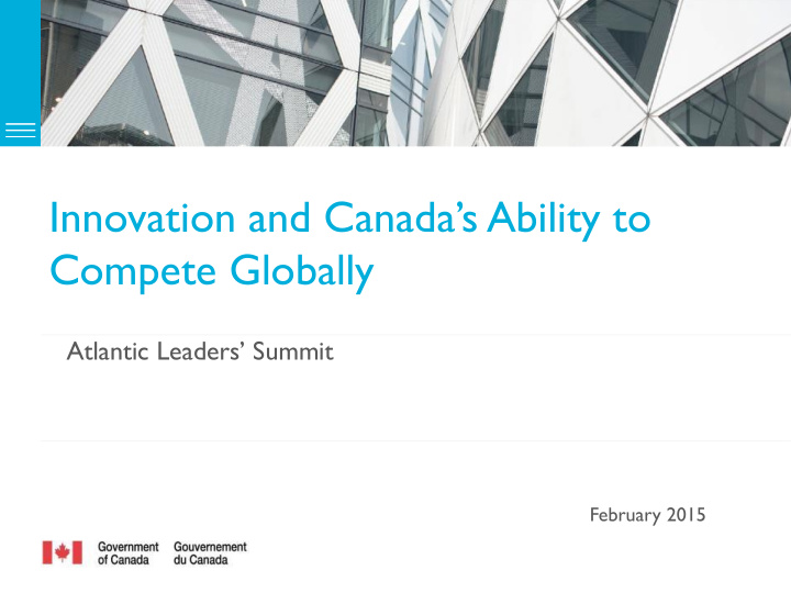 innovation and canada s ability to