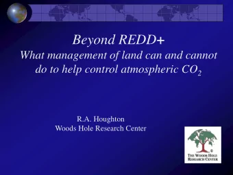 Beyond REDD +  What management of land can and cannot do to help control atmospheric CO 2  R.A.