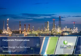 Corporate Presentation  Clean Energy For the Future  November 2017  Disclaimer This presentation