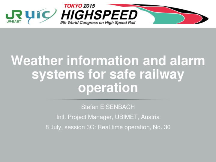 systems for safe railway