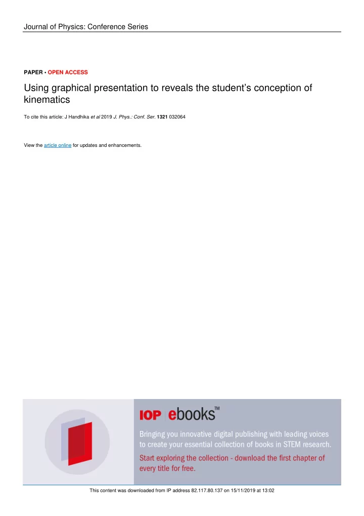 using graphical presentation to reveals the student s