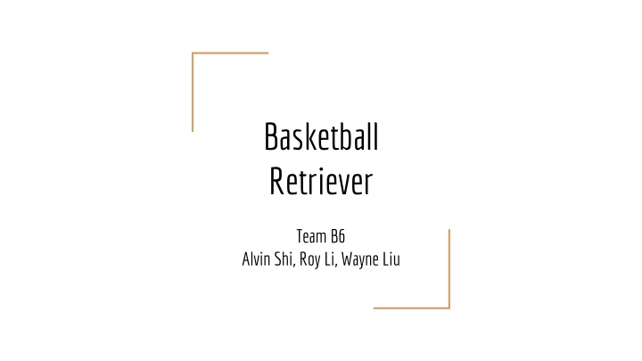 basketball retriever