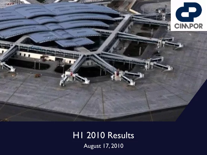 h1 2010 results