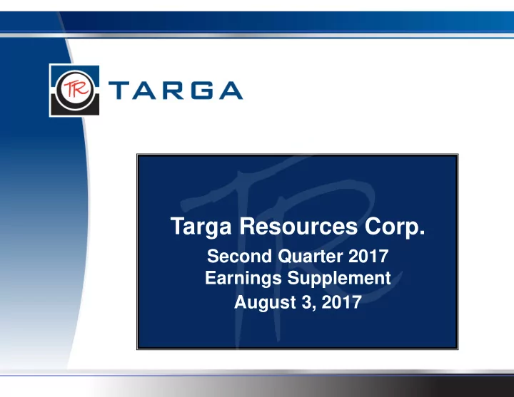 targa resources corp