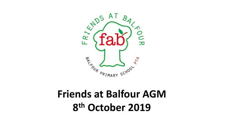 friends at balfour agm