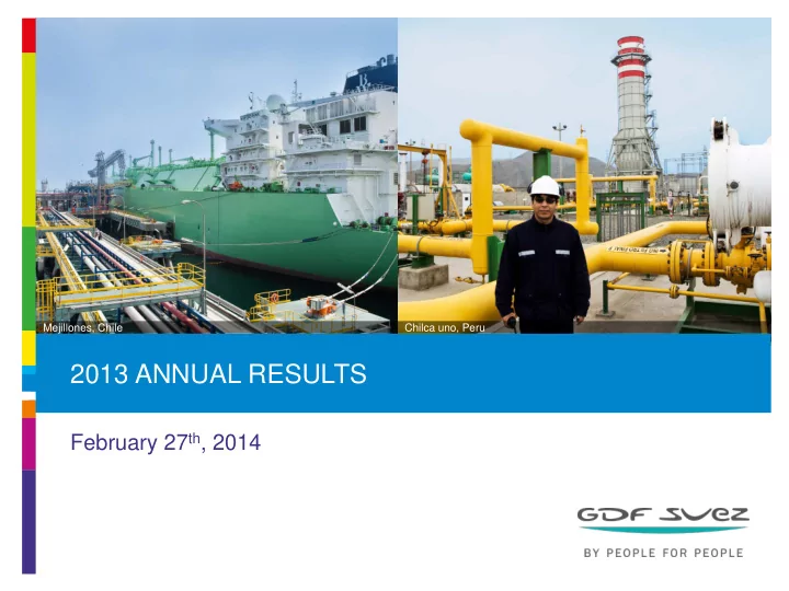 2013 annual results