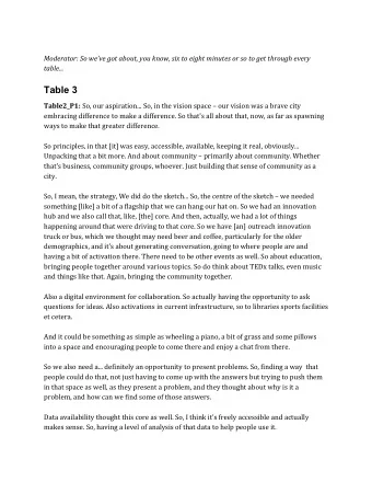 Table 3 Table2_P1:  So, our aspiration... So, in the vision space  our vision was a brave