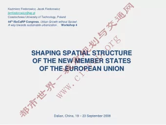 Kazimierz Fiedorowicz, Jacek Fiedorowicz  jkmfiedorowicz@wp.pl  Czestochowa University of