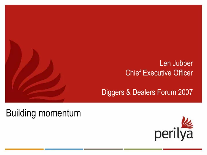 building momentum