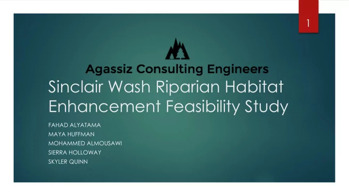 sinclair wash riparian habitat