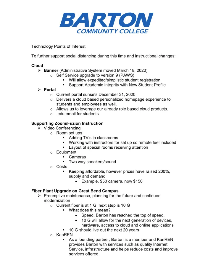 technology points of interest to further support social