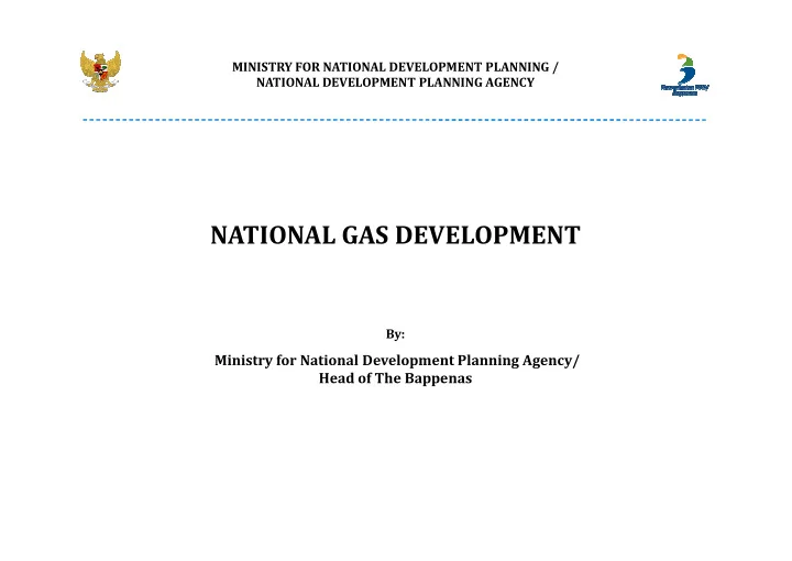 national gas development