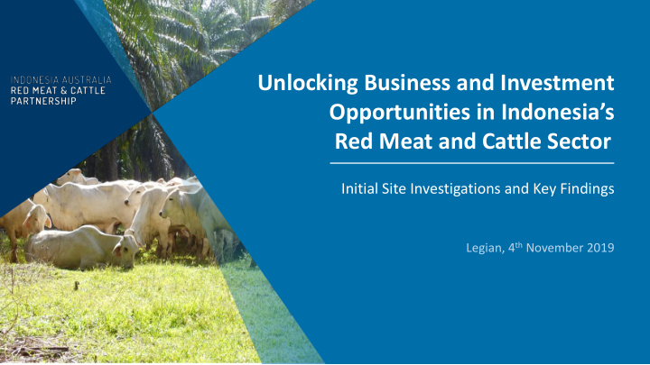 unlocking business and investment