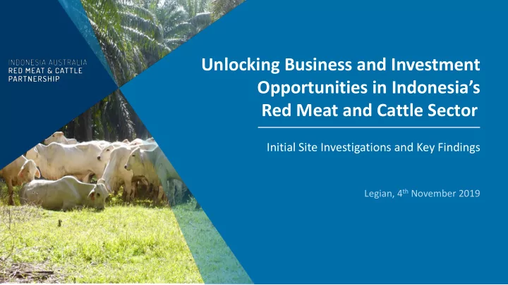 unlocking business and investment