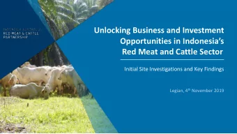 Unlocking Business and Investment  Opportunities in Indonesias  Red Meat and Cattle Sector