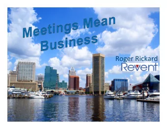 Roger Rickard  Knowledge  Spending  Networking  Relationships  Revenue  Education CMOs of