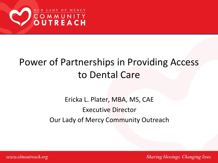 power of partnerships in providing access to dental care