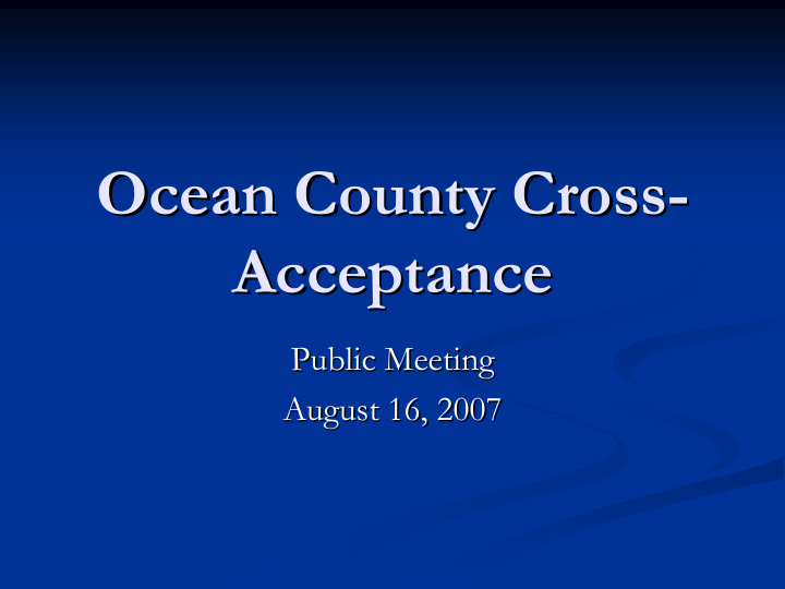 ocean county cross ocean county cross acceptance