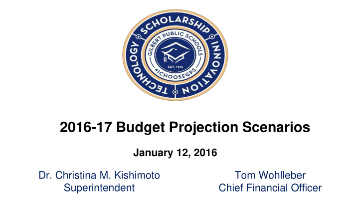 2016 17 budget projection scenarios