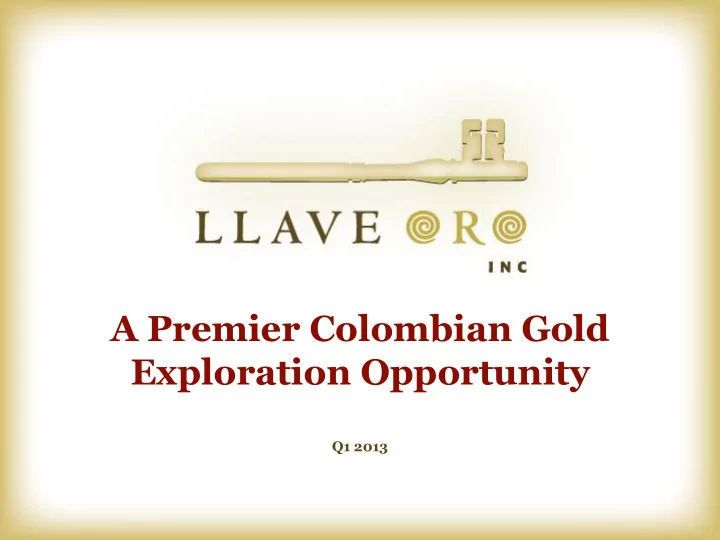 exploration opportunity