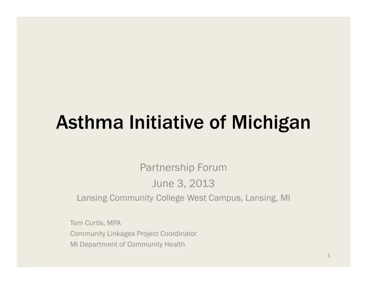 asthma initiative of michigan