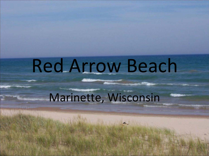 red arrow beach
