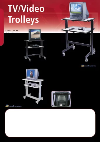 Trolleys  andVideo/DVD  Fullcablemanagement  Twolockablecastors