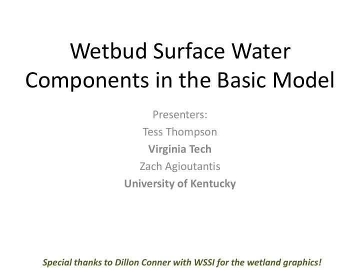 components in the basic model