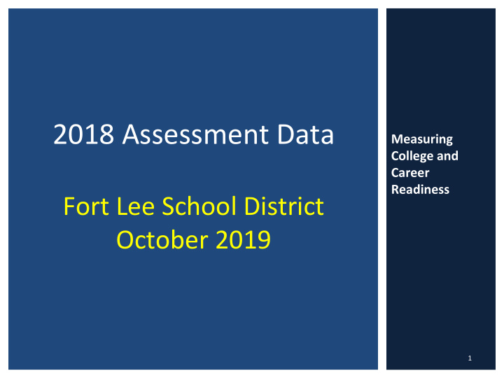 2018 assessment data