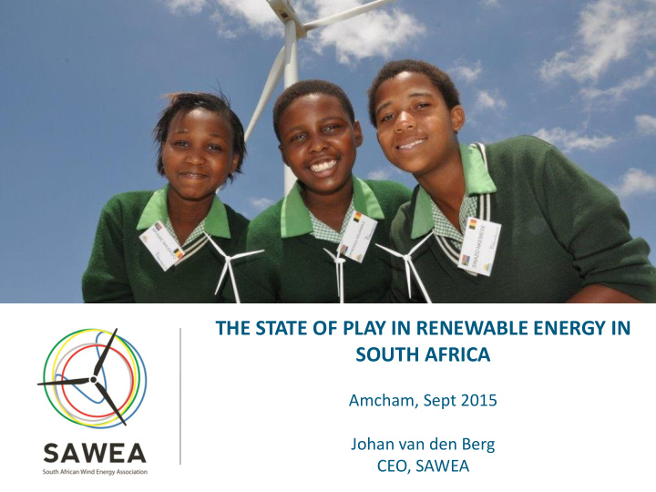 the state of play in renewable energy in south africa