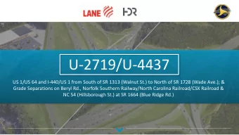 U-2719/U-4437  US 1/US 64 and I-440/US 1 from South of SR 1313 (Walnut St.) to North of SR 1728