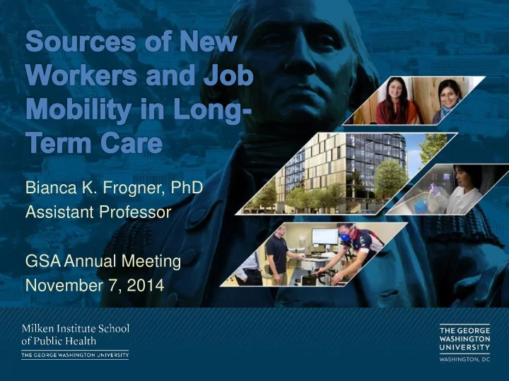 bianca k frogner phd assistant professor gsa annual
