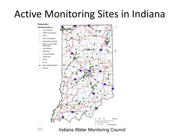 active monitoring sites in indiana