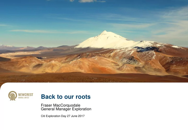 back to our roots