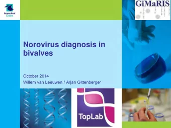 bivalves  October 2014  Willem van Leeuwen / Arjan Gittenberger  Norovirus  some background